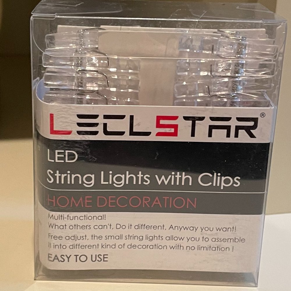 Leclstar LED String Lights with Clips